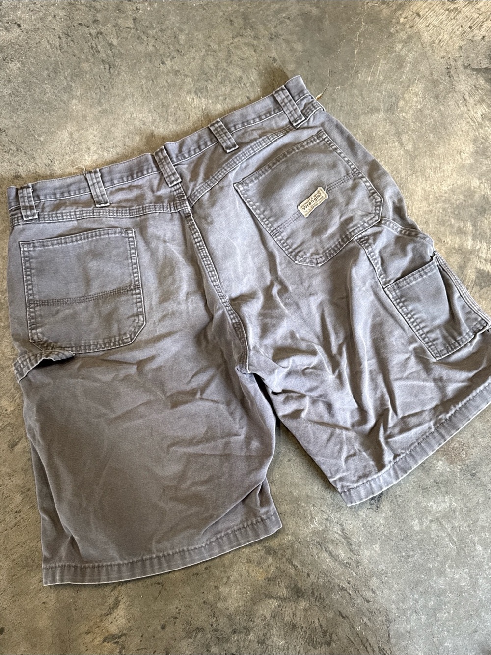 Wrangler Grey Carpenter Shorts (38)
